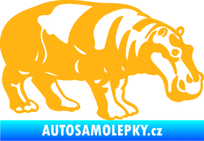 Samolepka Hroch 003 pravá světle oranžová