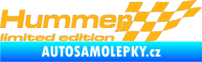 Samolepka Hummer limited edition pravá světle oranžová
