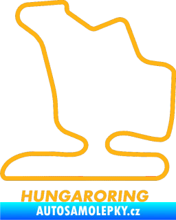 Samolepka Okruh Hungaroring světle oranžová