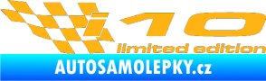 Samolepka i10 limited edition levá světle oranžová