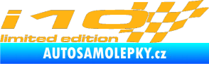 Samolepka i10 limited edition pravá světle oranžová