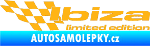 Samolepka Ibiza limited edition levá světle oranžová