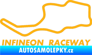 Samolepka Okruh Infineon Raceway světle oranžová