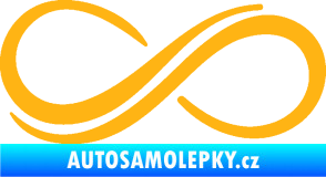 Samolepka Inifinity 001 levá světle oranžová