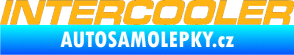 Samolepka Intercooler světle oranžová