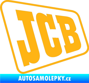 Samolepka JCB - jedna barva světle oranžová