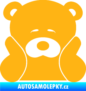 Samolepka JDM medvídek světle oranžová
