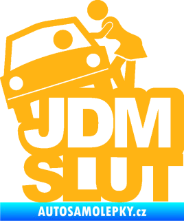 Samolepka JDM Slut 001 světle oranžová