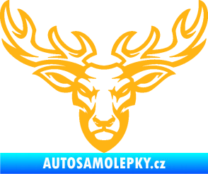 Samolepka Jelen 006 světle oranžová