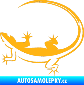 Samolepka Ještěrka 010 levá světle oranžová