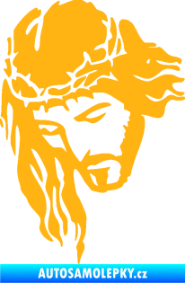 Samolepka Ježíš 003 levá světle oranžová
