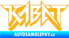 Samolepka Kabát 002 světle oranžová