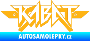 Samolepka Kabát 003 světle oranžová