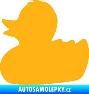 Samolepka Kachnička 001 levá světle oranžová