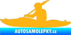 Samolepka Kanoista 003 levá světle oranžová