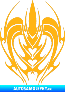 Samolepka Kapota 016 tetování světle oranžová