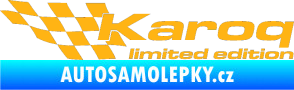 Samolepka Karoq limited edition levá světle oranžová