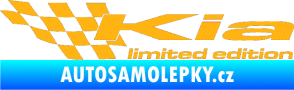 Samolepka Kia limited edition levá světle oranžová