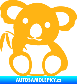 Samolepka Koala 001 pravá světle oranžová