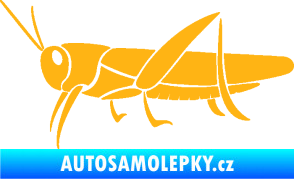 Samolepka Kobylka 002 levá světle oranžová