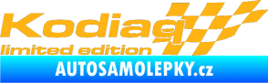 Samolepka Kodiaq limited edition pravá světle oranžová