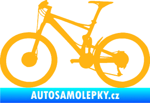 Samolepka Kolo 001 levá - (horské kolo) světle oranžová