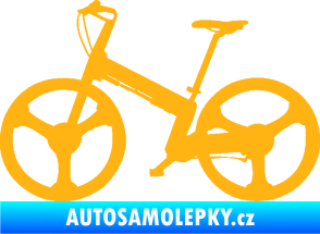 Samolepka Kolo 002 levá světle oranžová