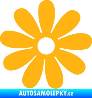 Samolepka Kopretina 001 světle oranžová