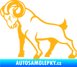 Samolepka Kozel 002 levá světle oranžová