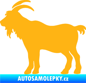 Samolepka Kozel 008 levá silueta světle oranžová
