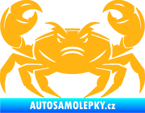 Samolepka Krab 003 světle oranžová