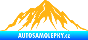 Samolepka Krajina hory 010 levá světle oranžová