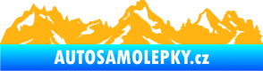 Samolepka Krajina hory 034 levá světle oranžová
