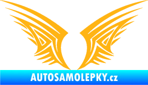 Samolepka Křídla 005 světle oranžová