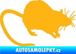 Samolepka Krysa 002 pravá světle oranžová