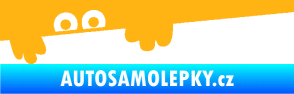 Samolepka Kuk 008 levá šmírák světle oranžová