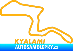 Samolepka Okruh Kyalami světle oranžová