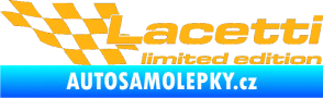 Samolepka Lacetti limited edition levá světle oranžová