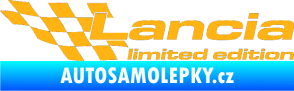 Samolepka Lancia limited edition levá světle oranžová