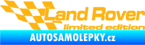 Samolepka Land Rover limited edition levá světle oranžová