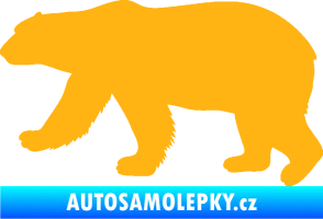 Samolepka Lední medvěd 002 levá světle oranžová