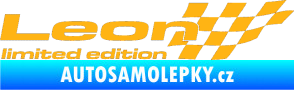 Samolepka Leon limited edition pravá světle oranžová