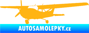 Samolepka Letadlo 014 levá světle oranžová