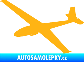 Samolepka Letadlo 025 levá kluzák světle oranžová