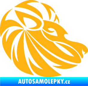 Samolepka Lev zvěrokruh 003 pravá světle oranžová