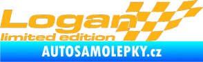 Samolepka Logan limited edition pravá světle oranžová