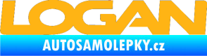 Samolepka Logan světle oranžová