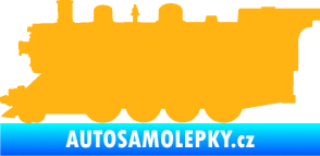 Samolepka Lokomotiva 002 levá světle oranžová