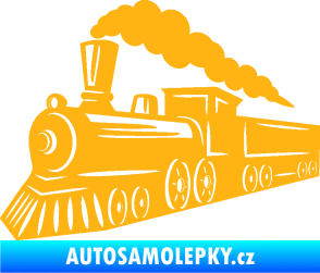 Samolepka Lokomotiva 003 levá světle oranžová