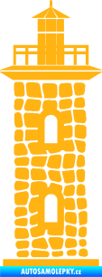 Samolepka Maják 001 světle oranžová